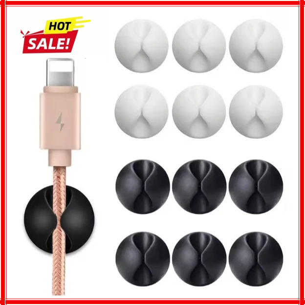 Cable Staple Clip - 10/20 adet Mini kablo sarıcı organizatör