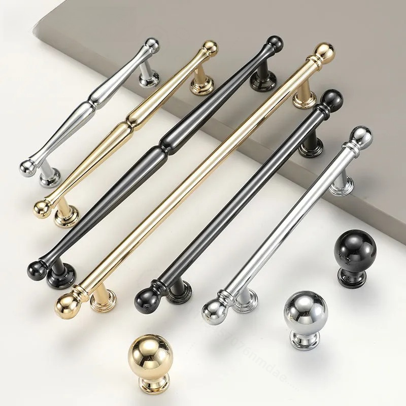 Cabinet Handle Pull - Fransız krom kaplama çinko alaşımlı dolap