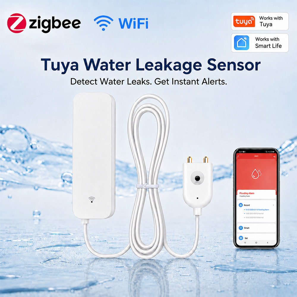 Home Improvement Hardware - ZigBee WiFi Su Kaçak Sensörü Sel