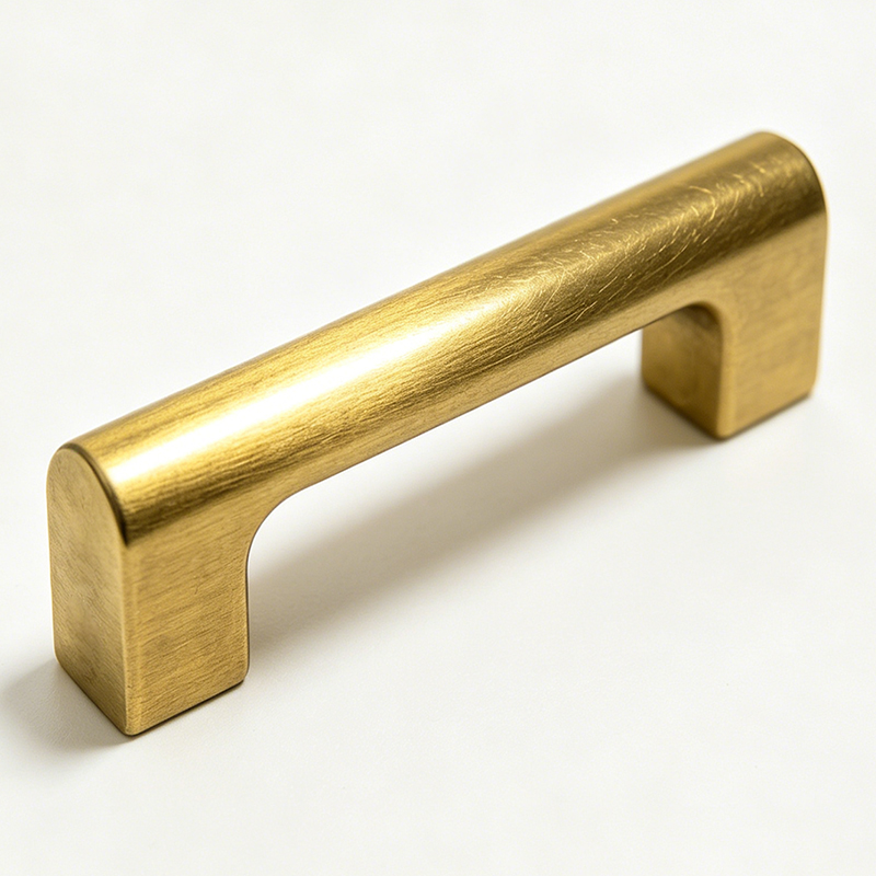 Cabinet Handle Pull - Özel Pirinç Tırtıllı Kapı Kolu CNC