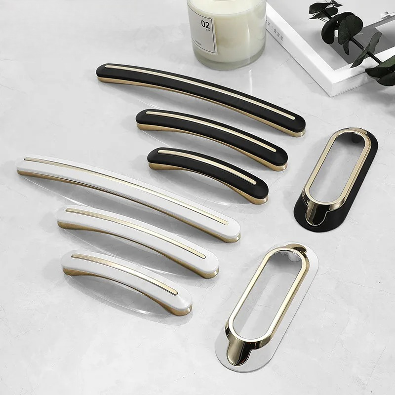 Cabinet Handle Pull - Modern Basit Çinko Alaşımlı Dolap Çekmece