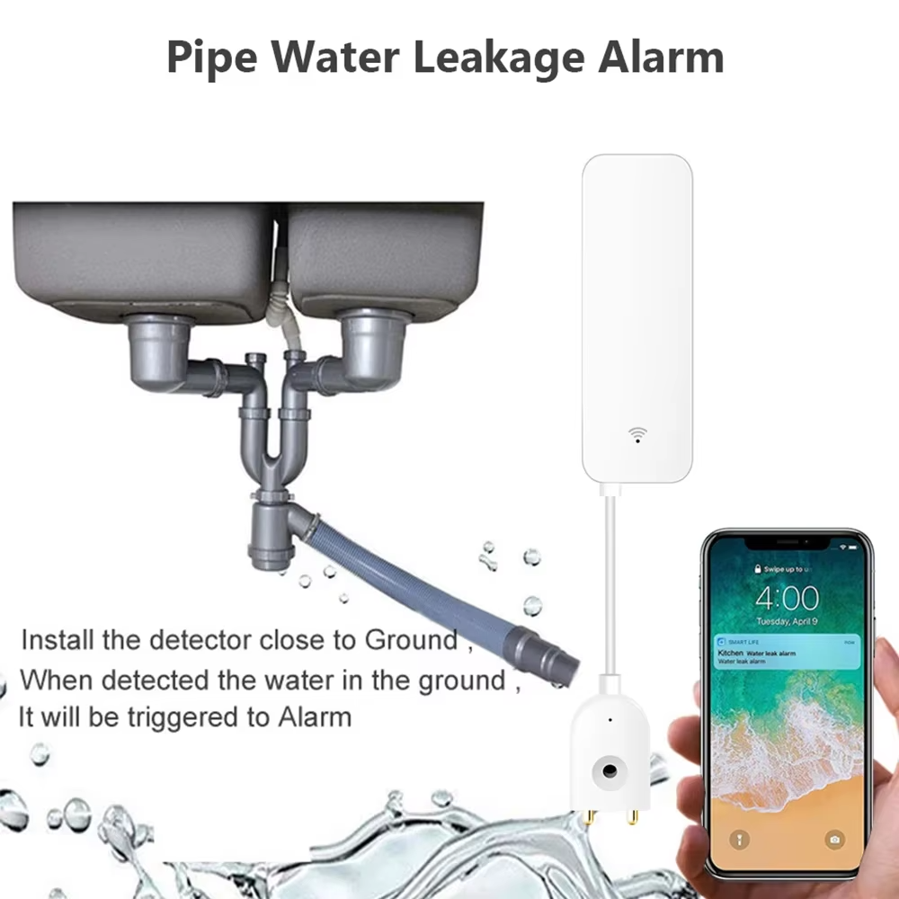 ZigBee WiFi Su Kaçak Sensörü S - Home Improvement Hardware incelemesi ve fiyatı